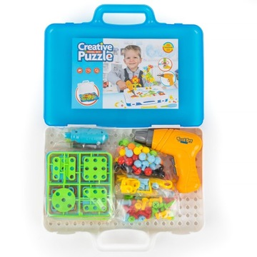 Набор своими руками в чемодане, пазл-отвертка