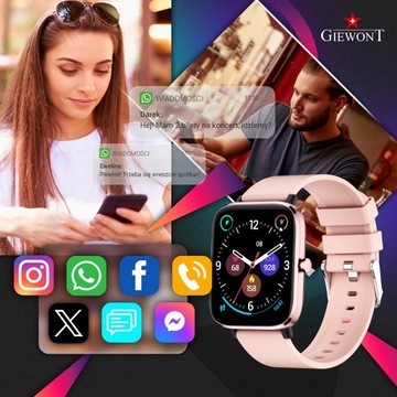 SMARTWATCH GIEWONT GW230 Динамический SmartCall ЗВОНКИ SMS СПОРТИВНЫЕ ПРЕДУПРЕЖДЕНИЯ ШАГИ