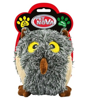 Pet Nova zabawka pluszowa dla psa SOWA ś. 12cm
