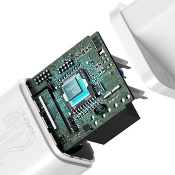 БЛОК ПИТАНИЯ BASEUS МОЩНОЕ БЫСТРОЕ СЕТЕВОЕ ЗАРЯДНОЕ УСТРОЙСТВО CUBE USB-C PD QC 20 Вт 3 А