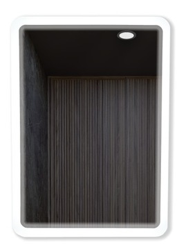 LUSTRO ŁAZIENKOWE PODŚWIETLANE Z OŚWIETLENIEM LED WISZĄCE Naxos 50x70cm