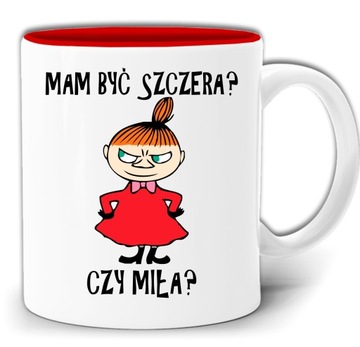 SZCZERA CZY MIŁA KUBEK CZERWONY ŚRODEK +PUDE GW198