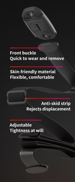 Пояс пульсометра Magene BT с датчиком ANT+ для Polar Garmin