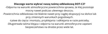 СВЕТООТРАЖАЮЩАЯ ЛЕНТА ДЛЯ КОНТУРА ПРИЦЕПА 50/5м КРАСНАЯ МИКРОПРИЗМАТИЧЕСКАЯ DOT-C2