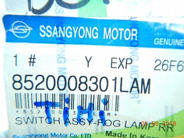 SPÍNAČ SVĚTEL MLHOVKA SSANGYONG REXTON