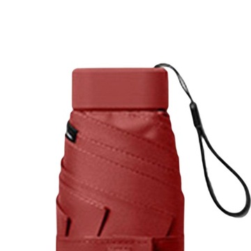 Зонты дорожные Зонт дорожный с чехлом Красный