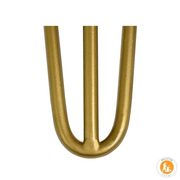 MORIA DESIGN Hairpin legs Noga metalowa do stołu biurka 61 cm 3 pręty złoty
