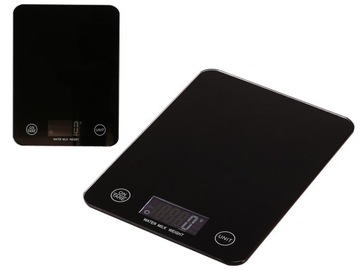 Электронные кухонные весы до 5 кг, стеклянный ЖК-дисплей.