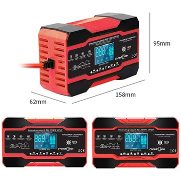 МОЩНЫЙ АВТОМОБИЛЬНЫЙ ВЫПРЯМИТЕЛЬ АККУМУЛЯТОР 10А 12В 24В Польские субтитры