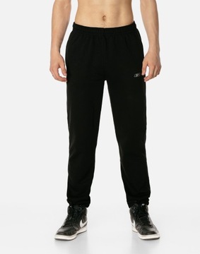 Spodnie Dresowe Dresy Sportowe Męskie ze Ściągaczem RENNOX 158 r XL czarne