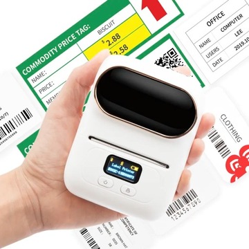 Белый мини-термопринтер для самоклеящихся этикеток Phomemo M110