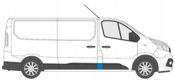 VIVARO TRAFIC III TALENTO LISTWA BOK SŁUPEK PRAWA