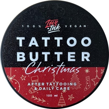MASŁO do PIELĘGNACJI TATUAŻU LOVEINK Tattoo Butter PIERNIK, KORZENNY 100 ml