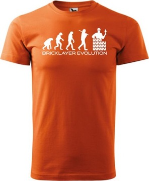 T-shirt prezent dla Budowlańca Ewolucja Murarz