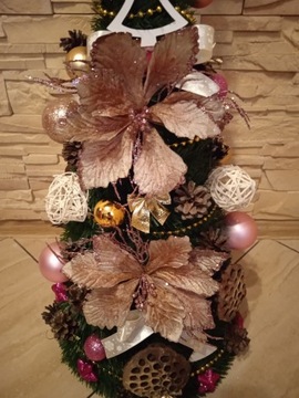 Елка КОНУС НАДЕВАННАЯ со светодиодным декором 80 см ГОТОВО