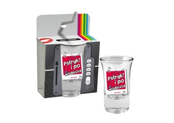 Kieliszek do wódki 35ml - Pstryk i po wódeczce, Prezent na Święta