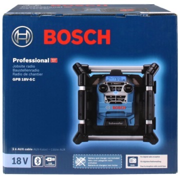 СТРОИТЕЛЬНАЯ РАДИО GPB 18V-5 C BOSCH Bluetooth