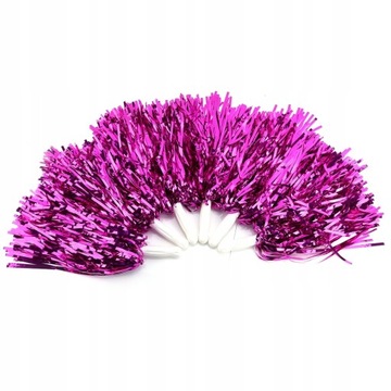 POMPON CHEERLEADERKI CZIRLIDERKA POMPONY FIOLETO