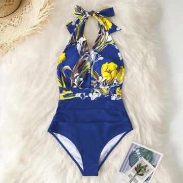 ЦЕЛЬНЫЙ КУПАЛЬНИК МОНОКИНИ, ОТКРЫТАЯ СПИНКА, ЗАВЯЗКА L