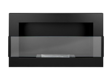 Biokominek 650x400 czarny szyba Biopaliwo 1L lejek