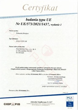 МАСКА FFP3 6-СЛОЙНАЯ ЗАЩИТНАЯ ПОЛУМАСКА