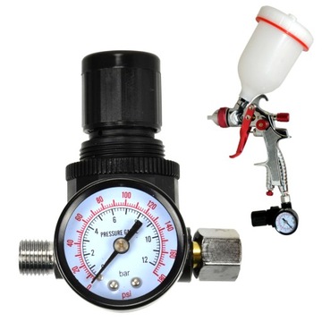 REDUKTOR CIŚNIENIA ZAWÓR DO PISTOLET MALOWANIA 1/4