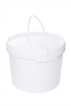 10 пластиковых ведер 10 литров белого цвета для ЕДЫ