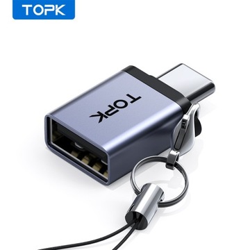 Переходник USB Type-C «папа» на USB3.0 «мама» OTG TOPK