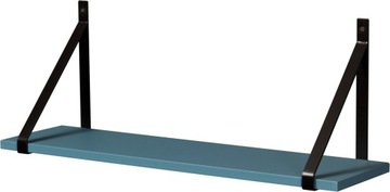 Półka łazienkowa niebieska loftowa GINO 80cm