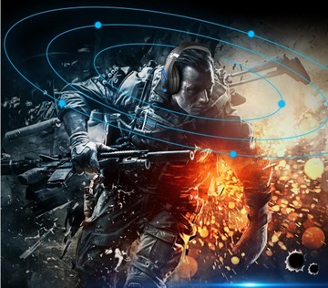 SŁUCHAWKI GAMINGOWE MIKROFON PC PS4 XBOX LED USB