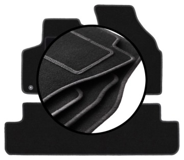 Velurové koberce komplet pro: Chevrolet Rezzo minivan (2000-2011)