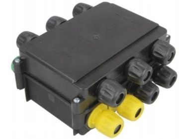 SKRZYNKA PUSZKA ELEKTRYCZNA POŁĄCZENIOWA DO NACZEPY 14 PORTÓW