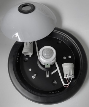 ПОТОЛОЧНЫЕ СВЕТИЛЬНИКИ СВЕТОДИОДНЫЕ СВЕТИЛЬНИКИ 2x E27 датчик движения и сумерек