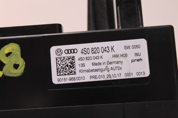 AUDI R8 4S 16R- PANEL KLIMATIZACE VENTILACE