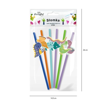 Бумажные трубочки Динозавры День Рождения