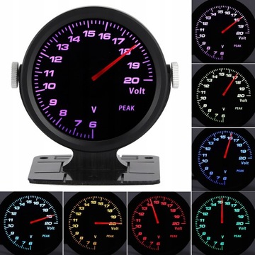 Комбинация датчиков OBD2 60 мм, 17 цветов, 3 датчика