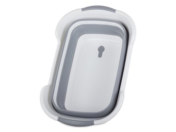 СКЛАДНАЯ СИЛИКОНОВАЯ ЧАША СО СЛИВОМ ДЛЯ БЕЛЬЯ