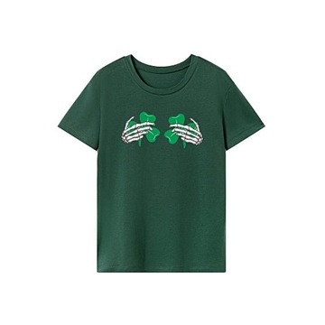 T-shirt damski imple Damska odzież portowa Okrągły dekolt Oddychające stroje S