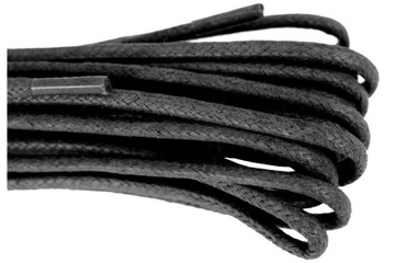 Sznurowadła sznurówki wojskowe Mil-Tec woskowane 180 cm - Czarne 2 pary