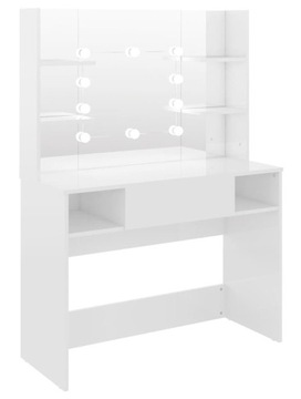 КОСМЕТИЧЕСКИЙ СТОЛИК ДЛЯ МАКИЯЖА, ГЛЯНЦЕВОЕ ЗЕРКАЛО LED