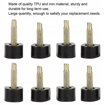 FLEKI DO BUTÓW Z CIENKIM BOLCEM 9X9mm