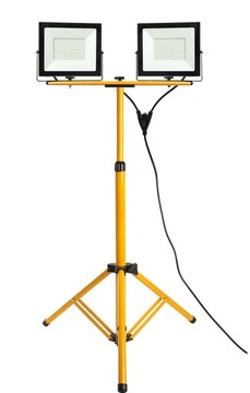 Halogen LED podwójny RSL006 budowlany na statywie 2x 100W