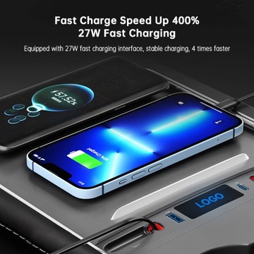 Koncentrator USB Tesla, na lata 2021 2022 2023 2024 Model 3/Y kabel koncentratora stacji dokującej