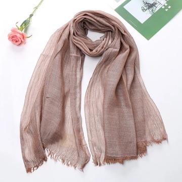 Big Size Black Vintage Cotton Linen Men's Scarf Su