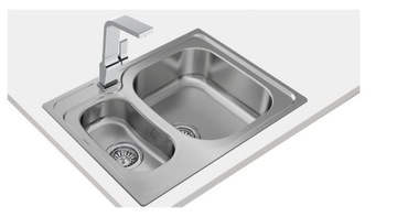 Zlewozmywak półtorakomorowy Teka Universe stal Inox