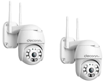 ZESTAW 2x KAMERA ZEWNĘTRZNA WEWNĘTRZNA WIFI IP65 MONITORING BIURA DOMU