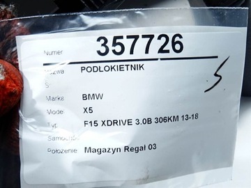 LOKETNÍ OPĚRKA BMW F15 SUV 13-18 9251992