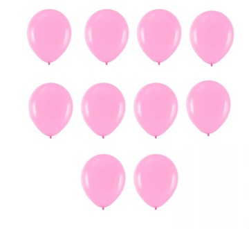 małe balony dekoracyjne różowe 5' (12cm) - 10 szt