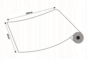 Naklejka Okleina Meblowa Ozdobna Folia Samoprzylepna Kolor Czarny Połysk