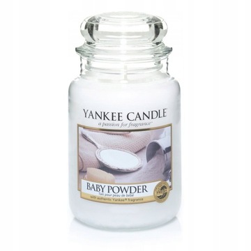 YANKEE CANDLE świeca zapachowa BABY POWDER 623g